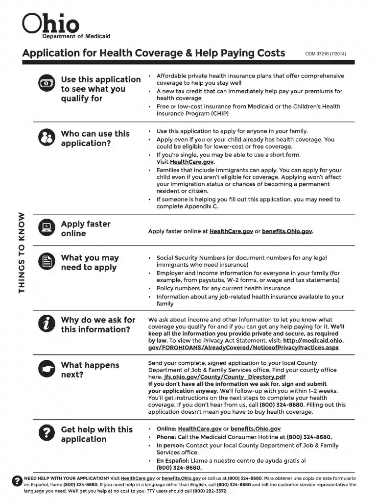 ohio medicaid forms Preview on Page 1