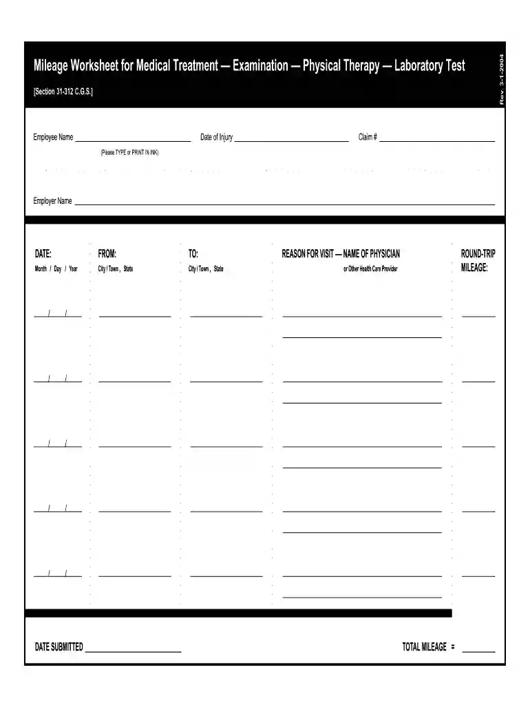 FORM Connecticut Workers' Compensation Commission OPTIONAL Form Preview on Page 1