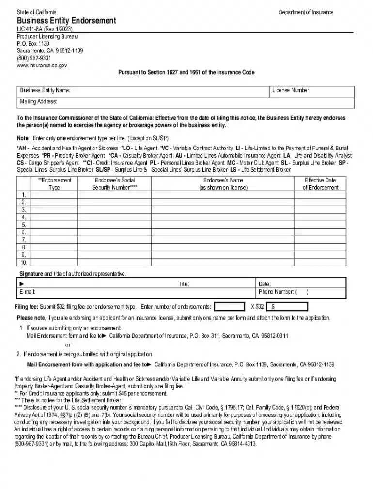 LIC-050 Surplus Line and or Special Preview on Page 1