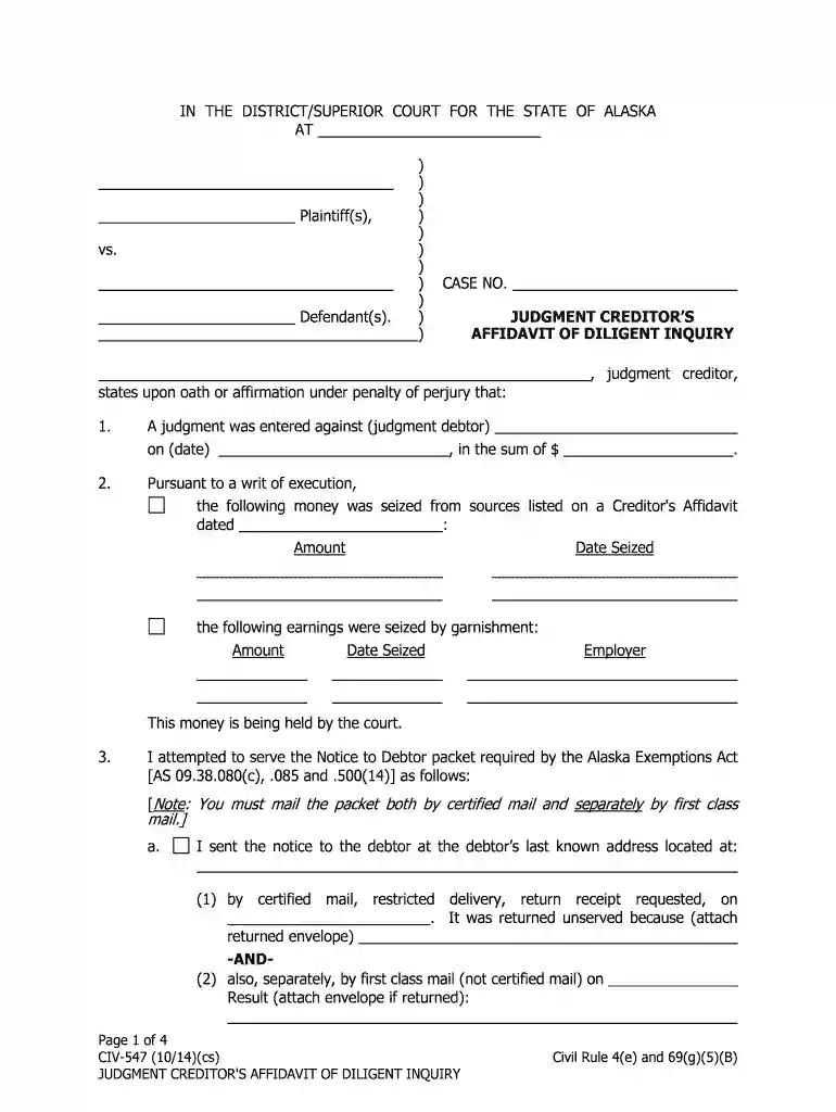 ak affirmation inquired Preview on Page 1