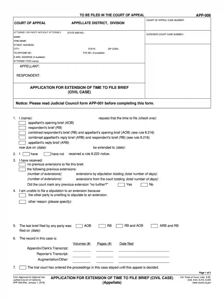 app 006 2015 form Preview on Page 1