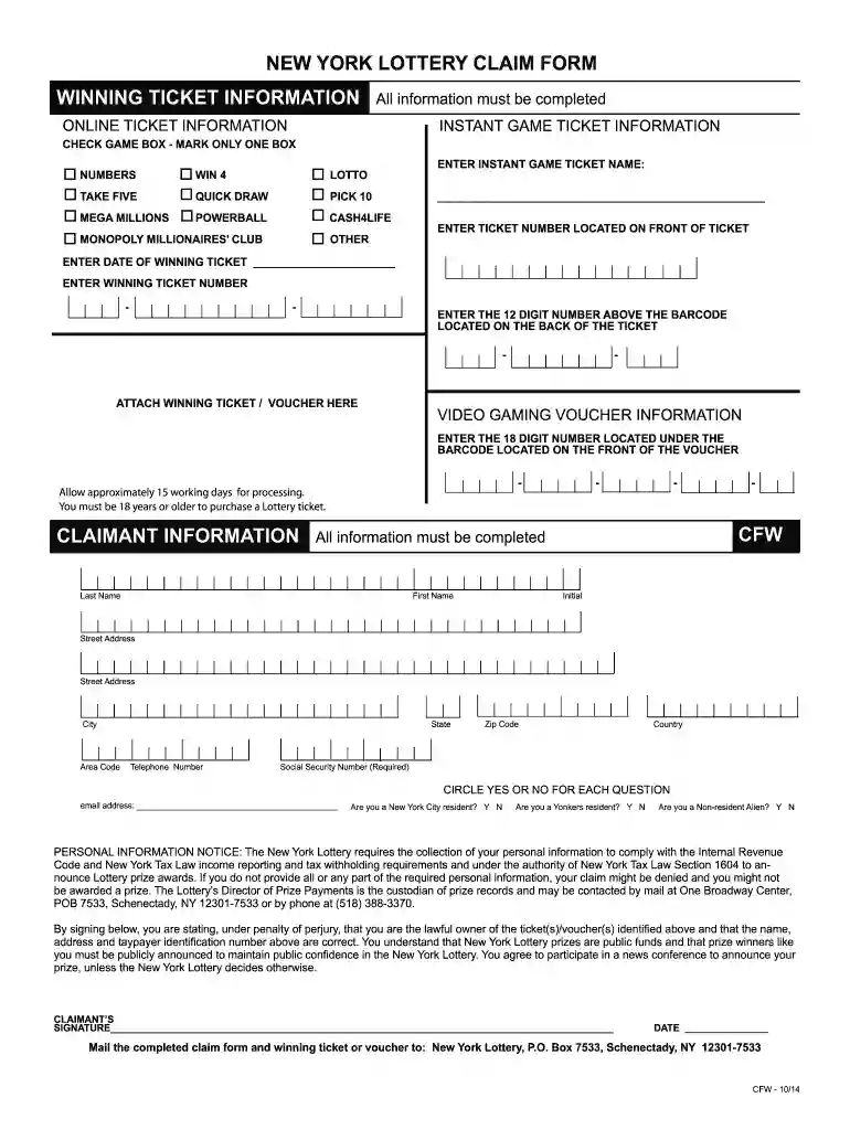nylottery Preview on Page 1