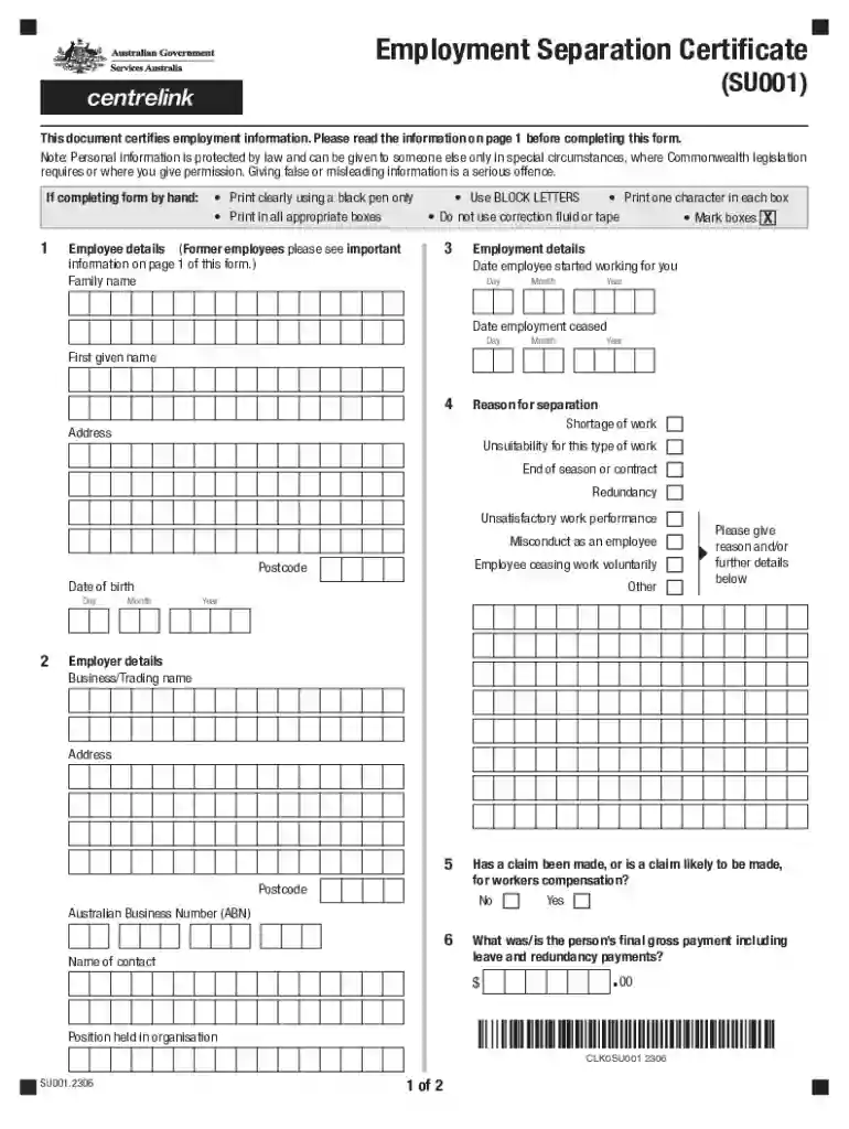 certificate separation 2023 Preview on Page 1