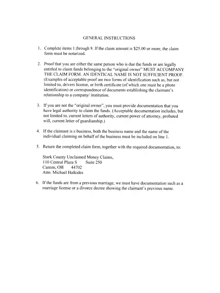 stark county unclaimed funds Preview on Page 1