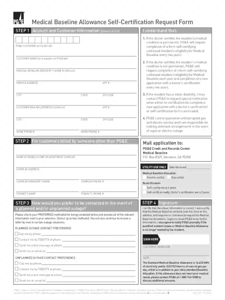 pge com selfcertify Preview on Page 1