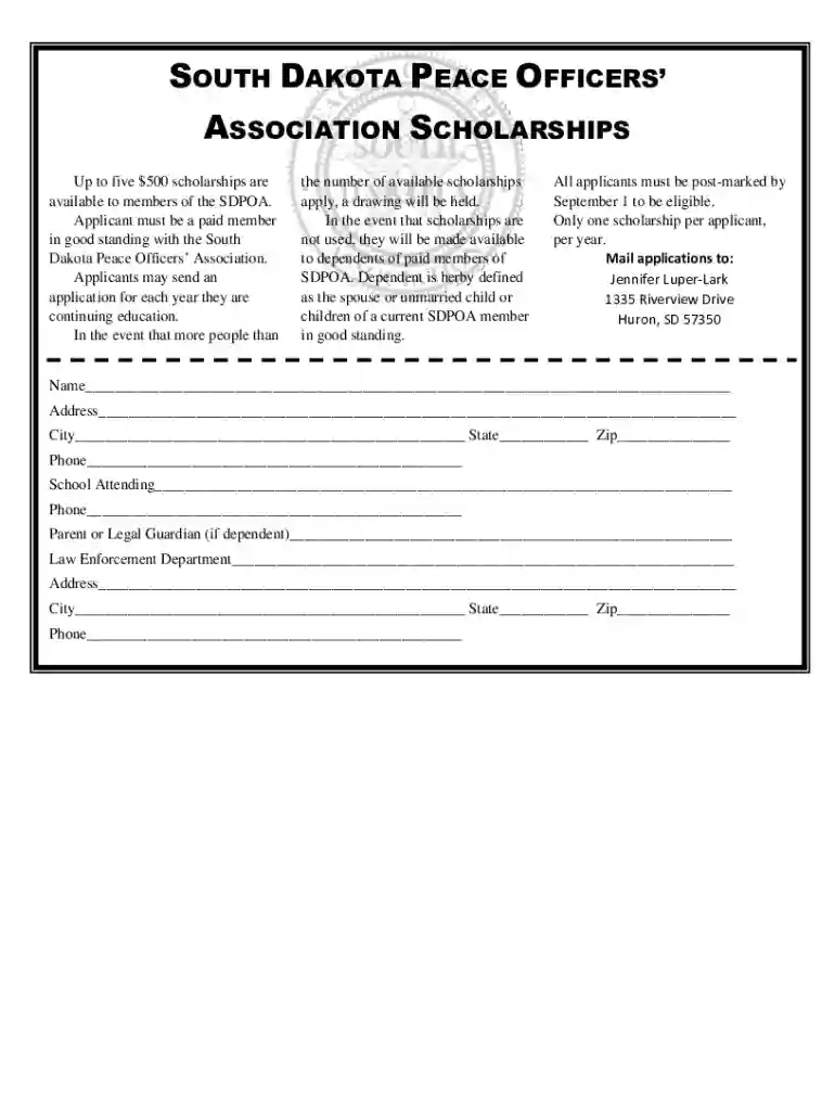 south dakota scholarships Preview on Page 1