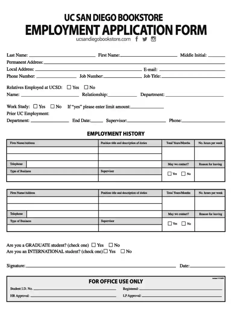EmploymentApplication21 Preview on Page 1