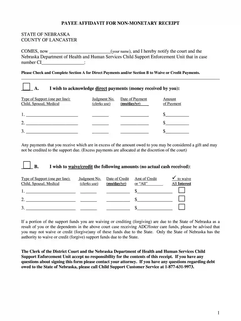 ne receipt Preview on Page 1
