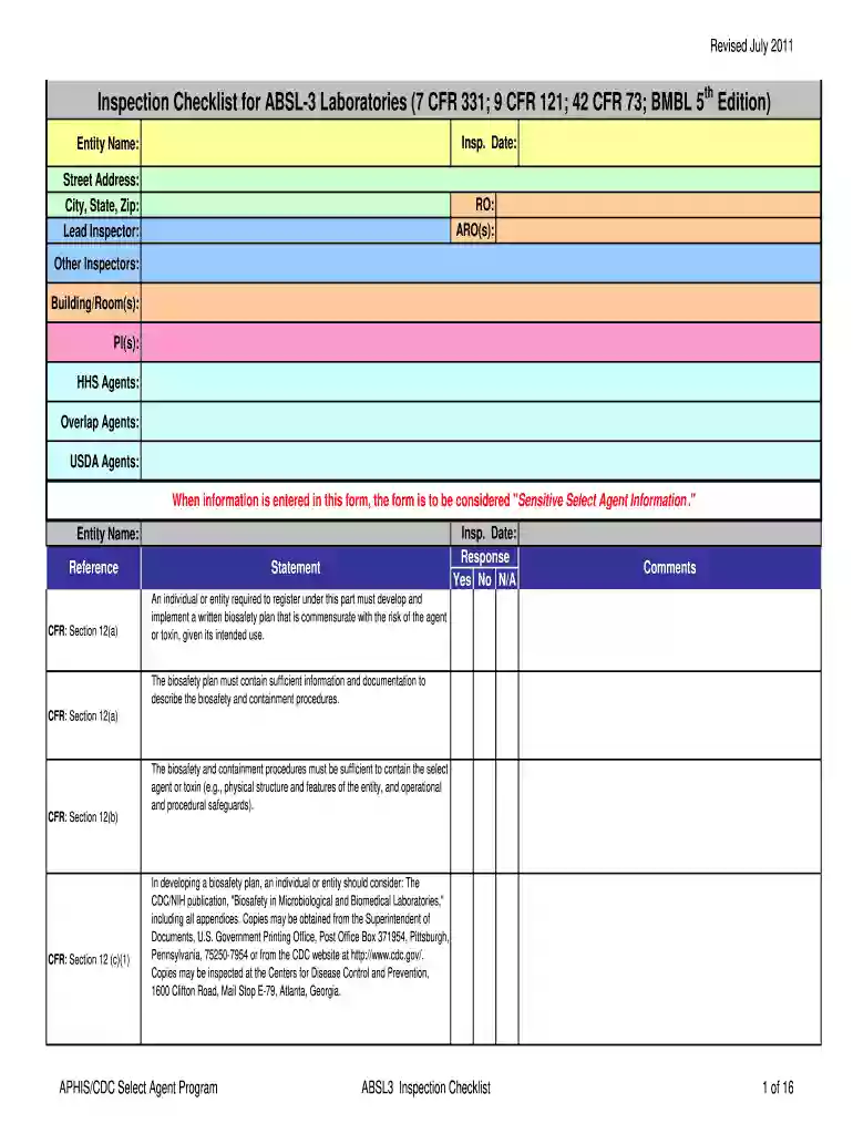 absl3 checklist Preview on Page 1