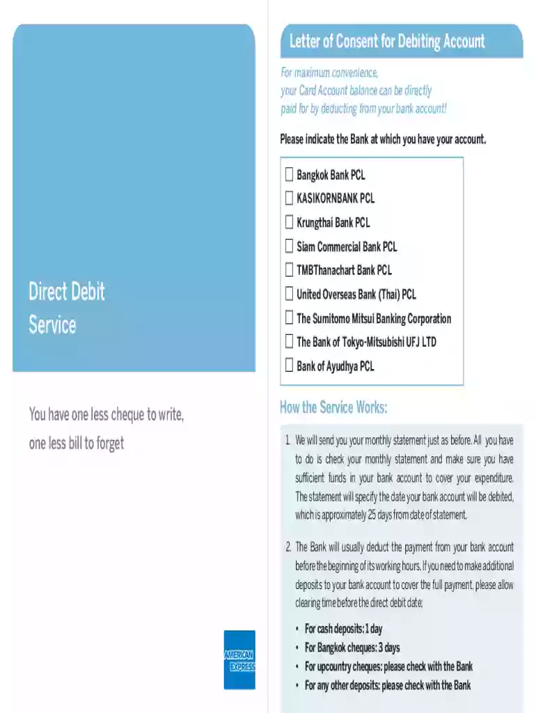 Letter of Consent for Debiting Account Preview on Page 1