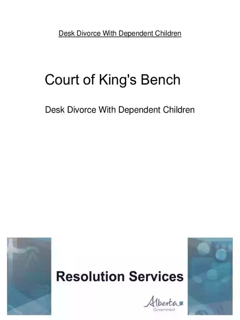 Desk Divorce With Dependent Children Preview on Page 1