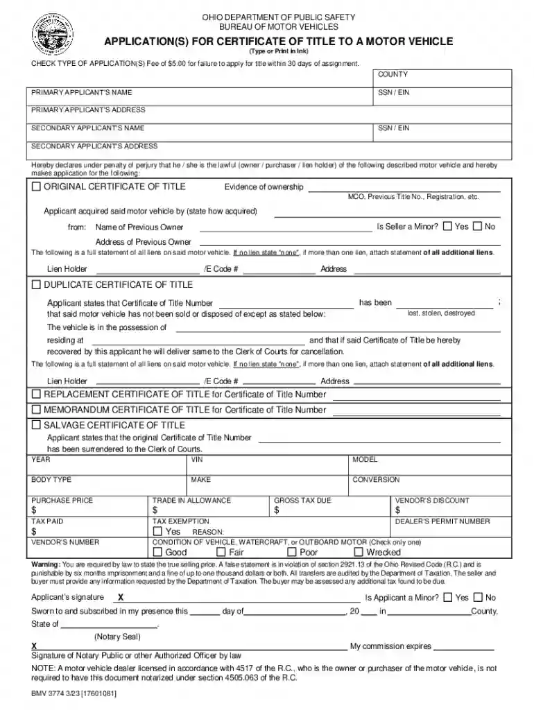 letter from ohio department of public safety bureau of motor vehicles Preview on Page 1