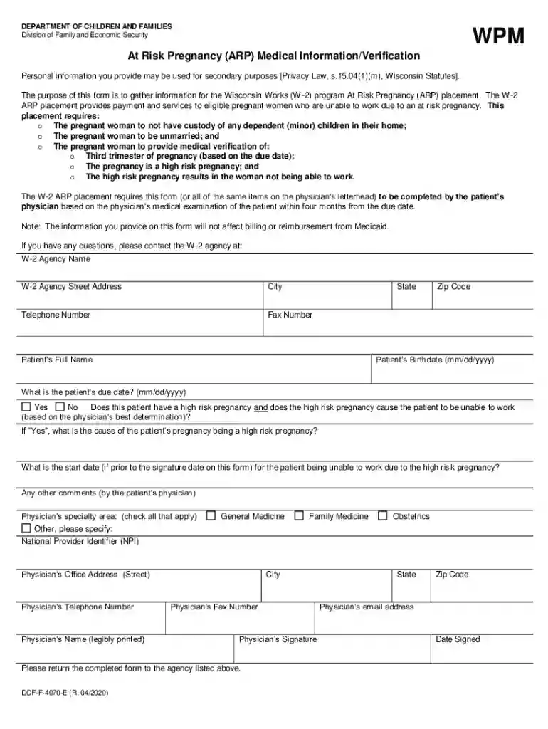 Fact Sheet: Wisconsin's "Unborn Child Protection Act Preview on Page 1