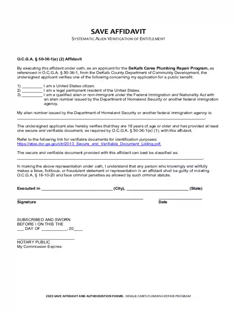 save affidavit Preview on Page 1