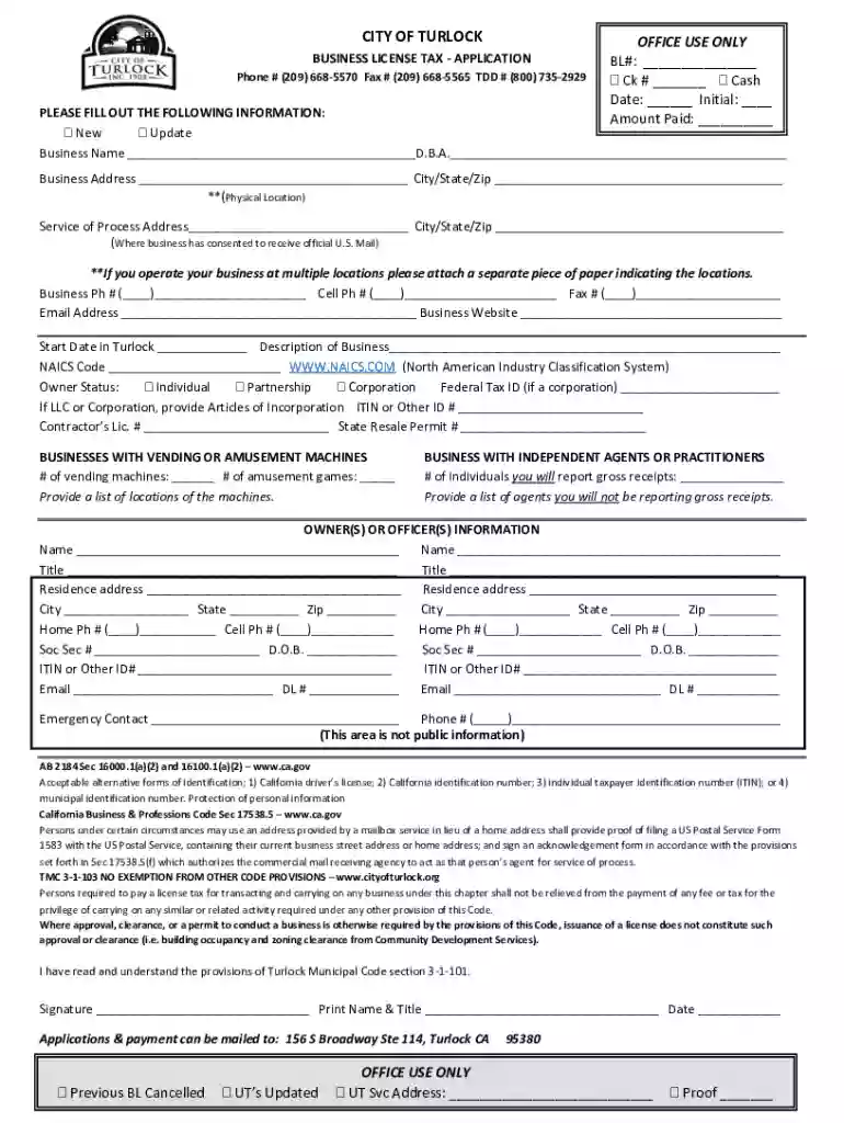 ca business license tax Preview on Page 1