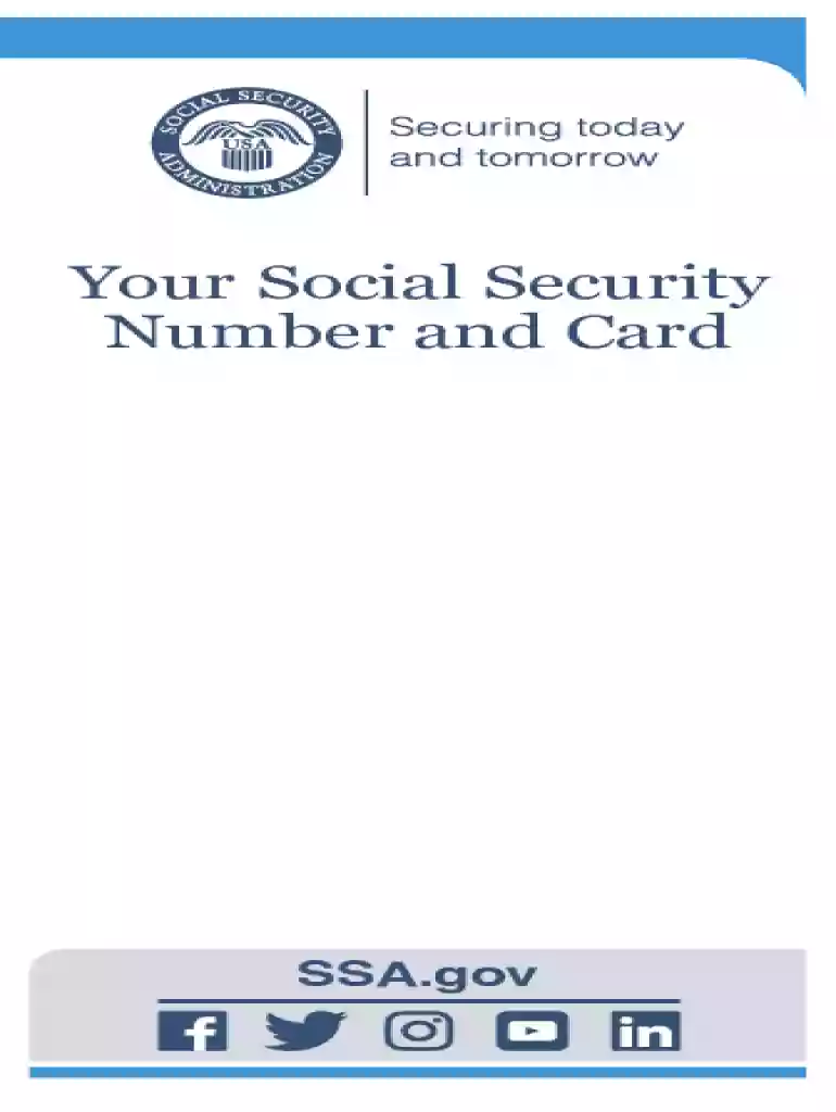 Your Social Security Number and Card Social Security Number Preview on Page 1