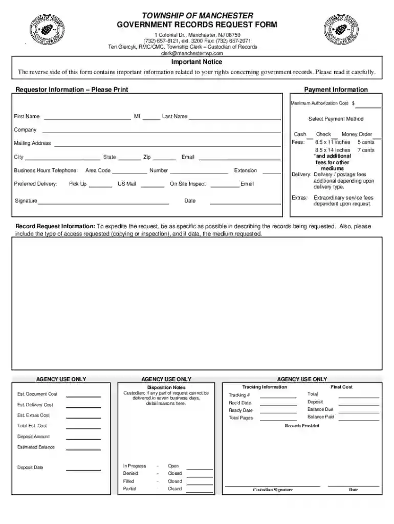 new jersey records request Preview on Page 1