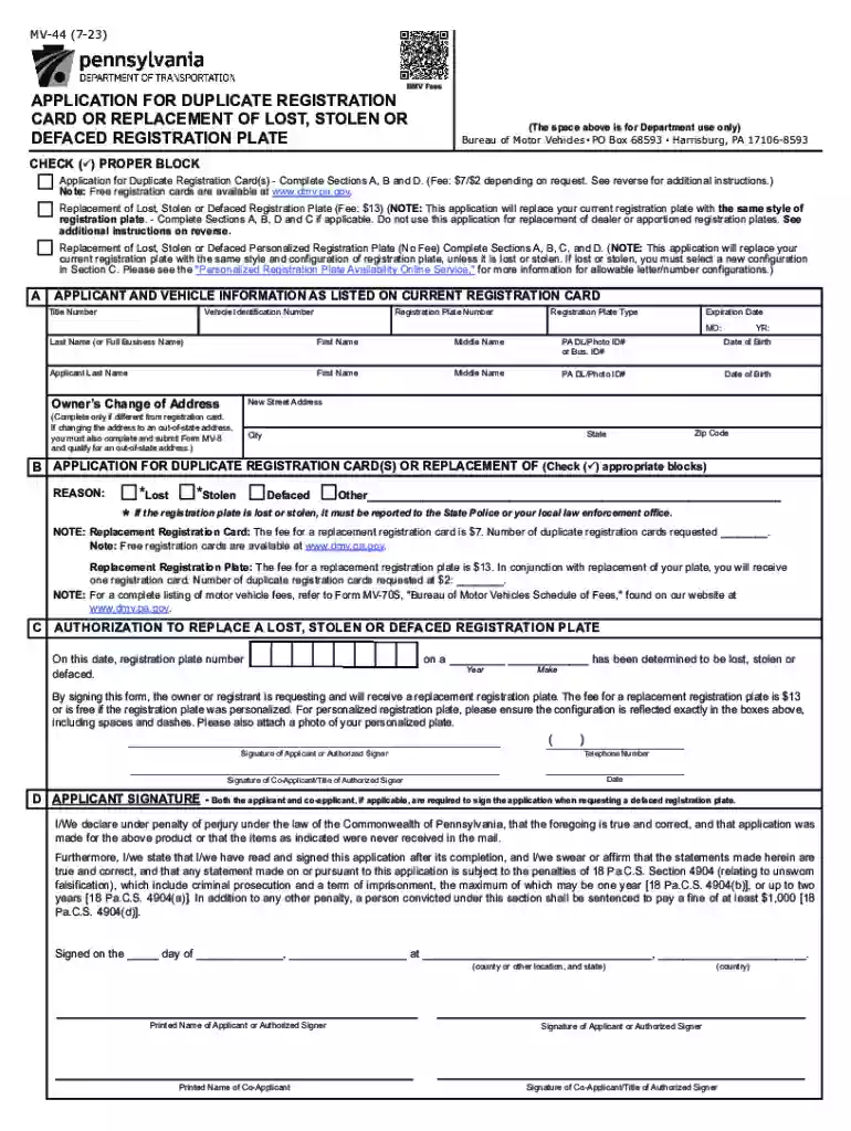 penndot registration copy Preview on Page 1