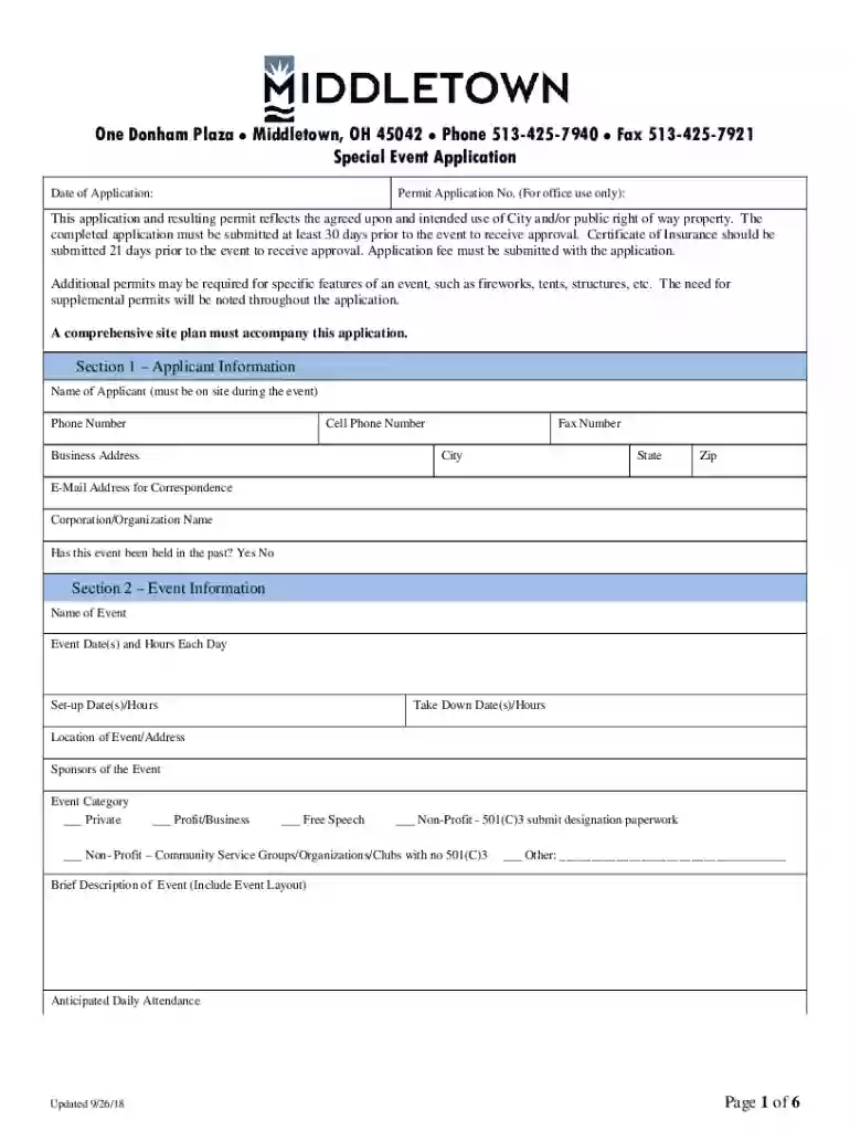 ohio special event permit Preview on Page 1