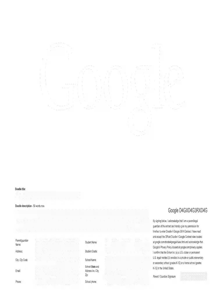 doodle for google entry form 2024 Preview on Page 1