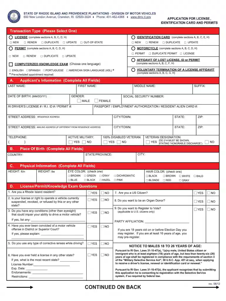 li 1 form Preview on Page 1
