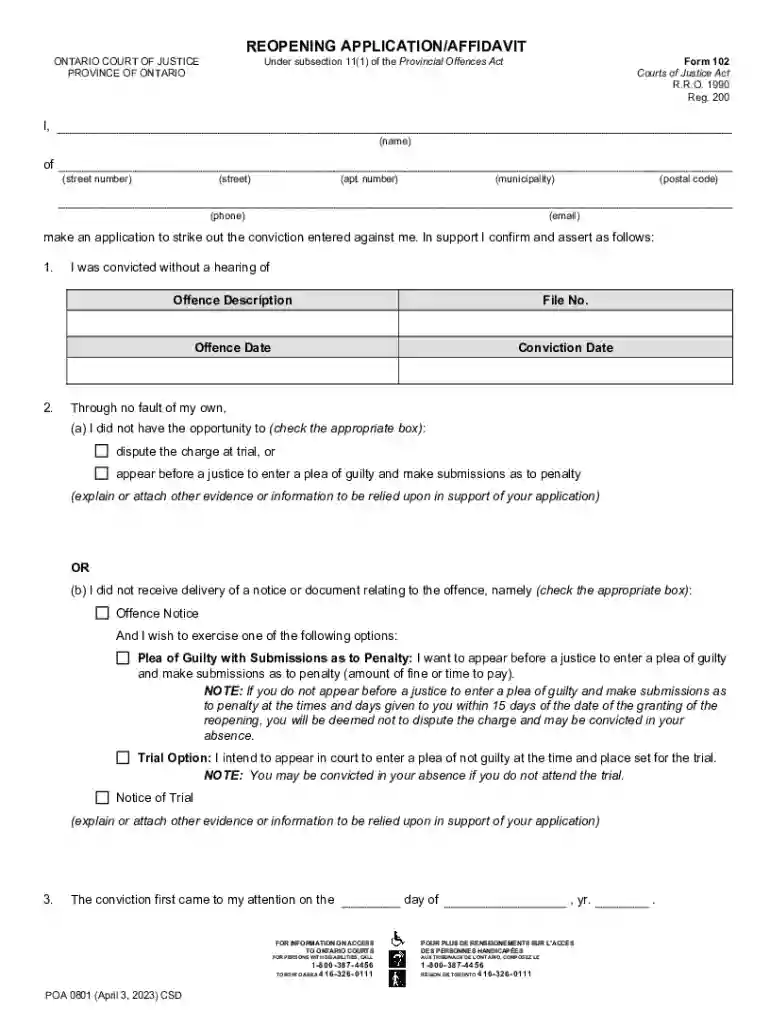 Online Forms for Courts Preview on Page 1