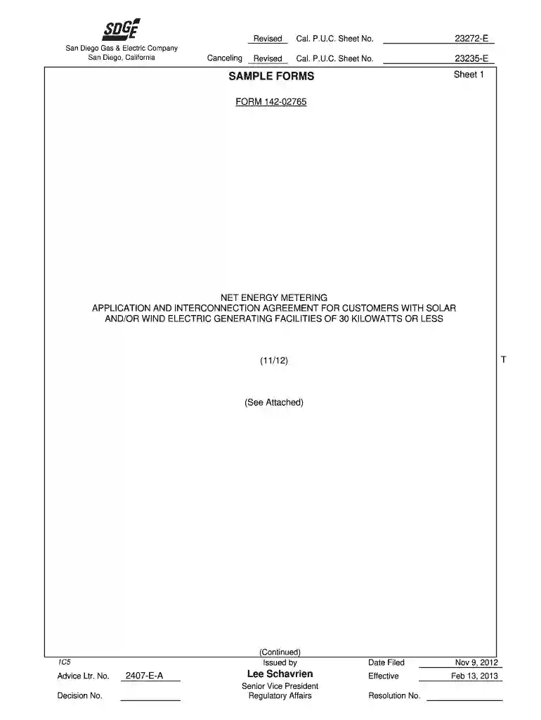 form 142 02765 Preview on Page 1