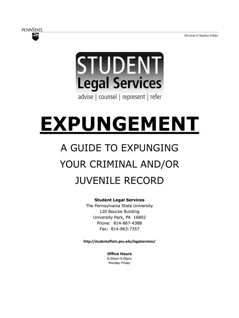 expungement of criminal records Preview on Page 1