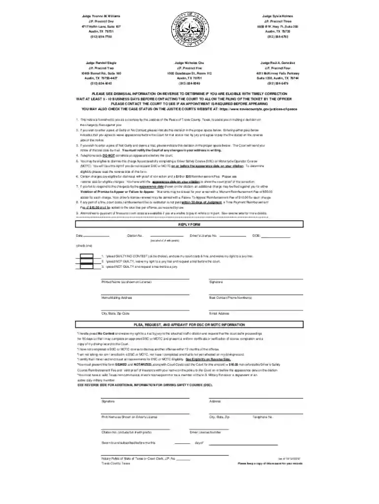 texas court plea Preview on Page 1