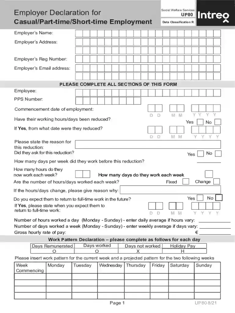up80 form Preview on Page 1