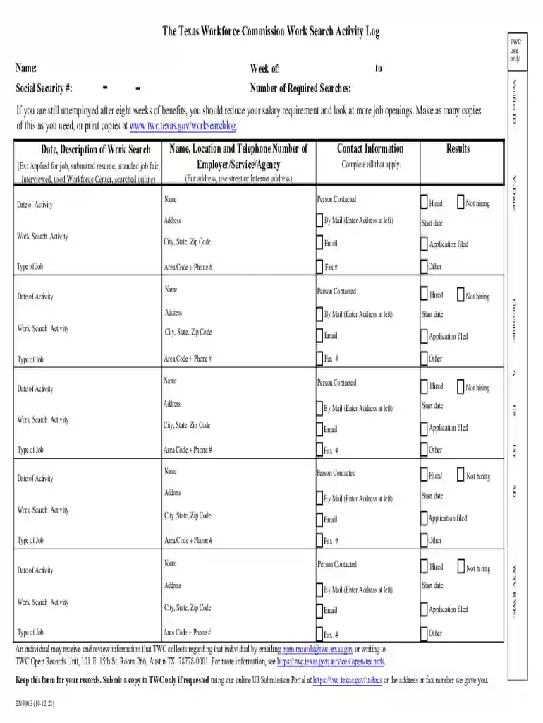 texas workforce log in Preview on Page 1
