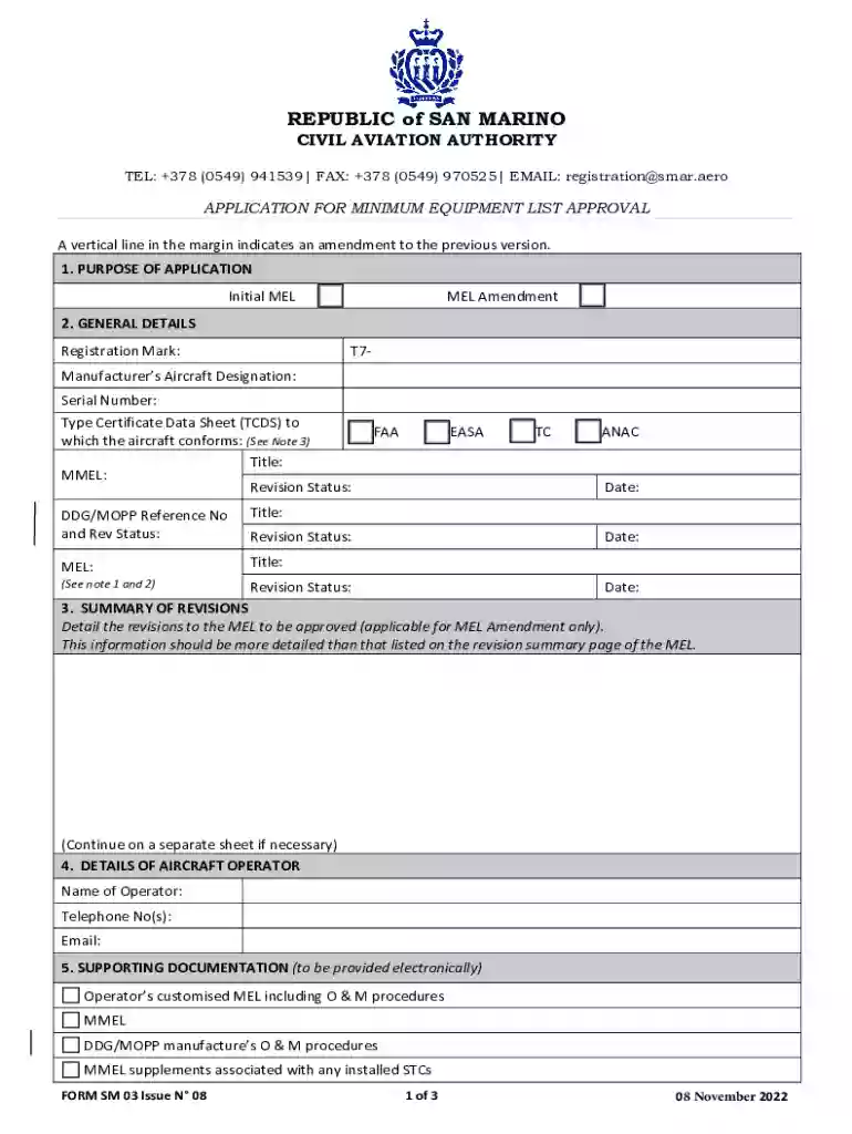 Contact usSan Marino Aircraft RegistryPDF Preview on Page 1