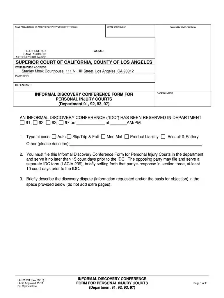 NAME AND ADDRESS OF ATTORNEY OR PARTY WITHOUT ATTORNEY: TELEPHONE NO Preview on Page 1