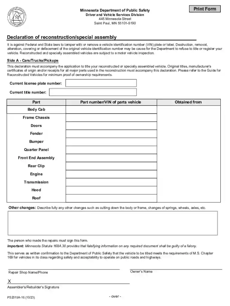 Commercial Driver License Self-certification Form Preview on Page 1