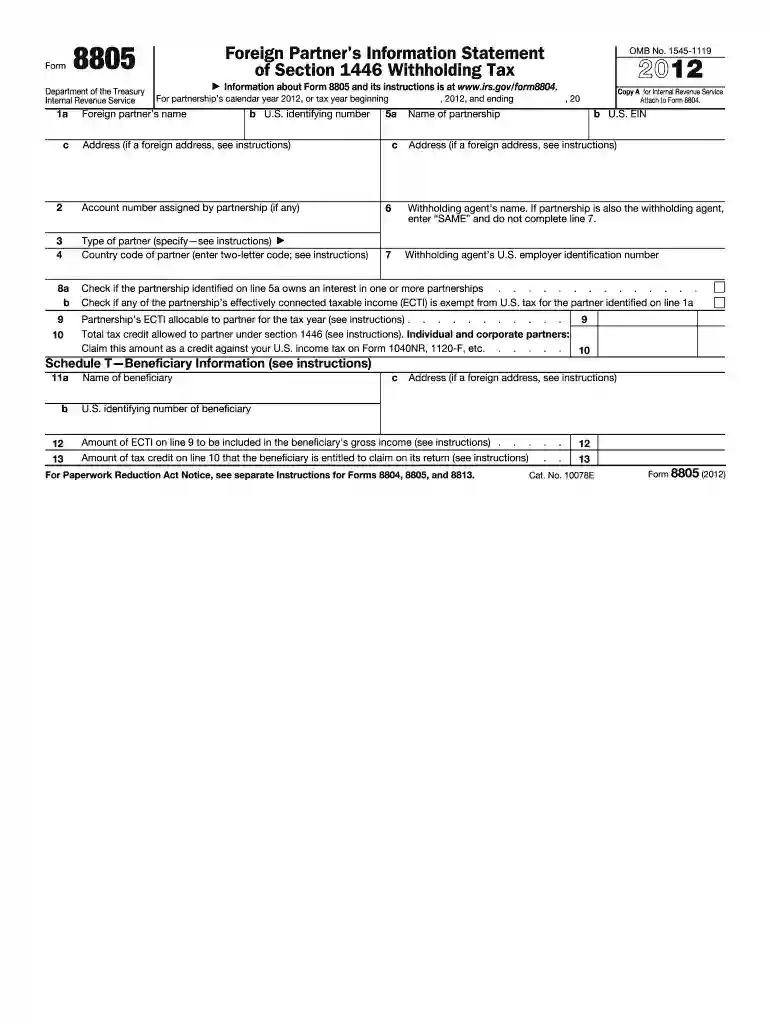 form 8805 instructions Preview on Page 1