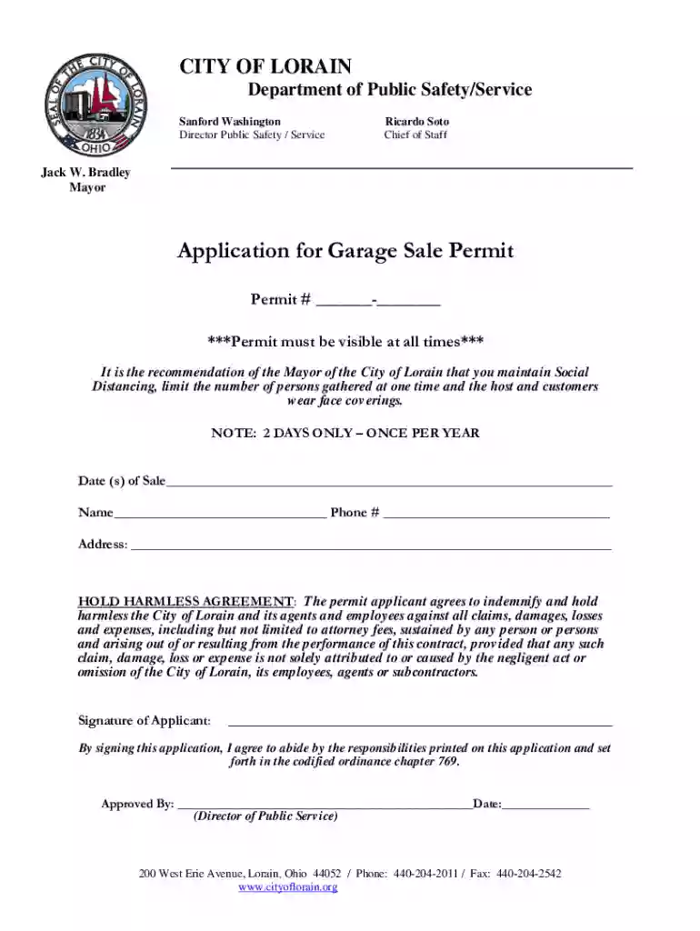 ohio garage sale permit Preview on Page 1