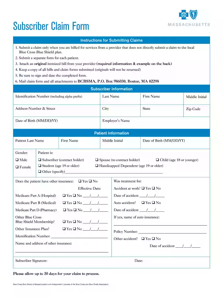 blue cross blue shield eyeglasses reimbursement form Preview on Page 1