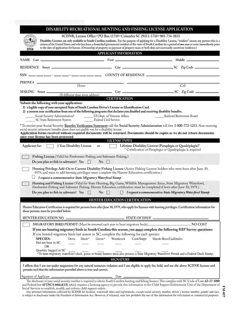 disability fishing license sc online Preview on Page 1
