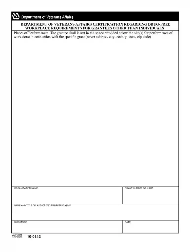 VA Forms - Department of Veterans Affairs - Forms in Word Preview on Page 1