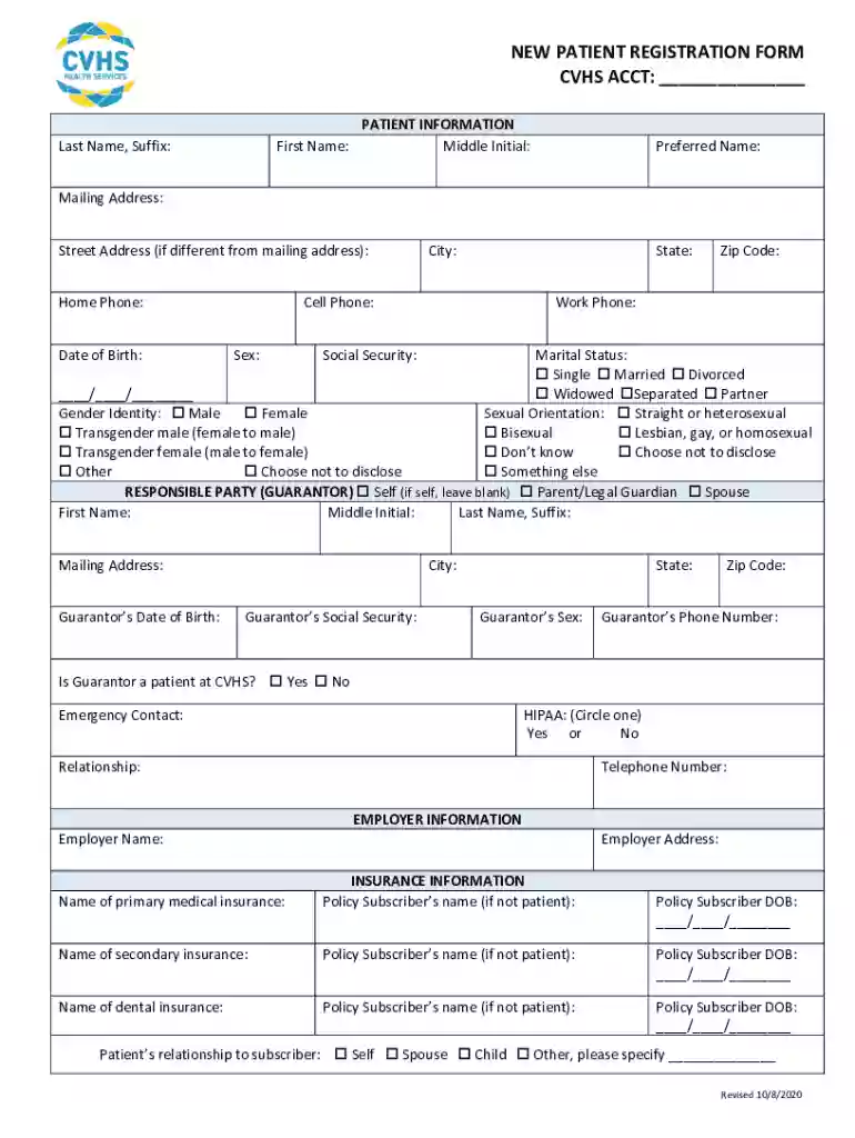 New patient registration 10082020 docx Preview on Page 1