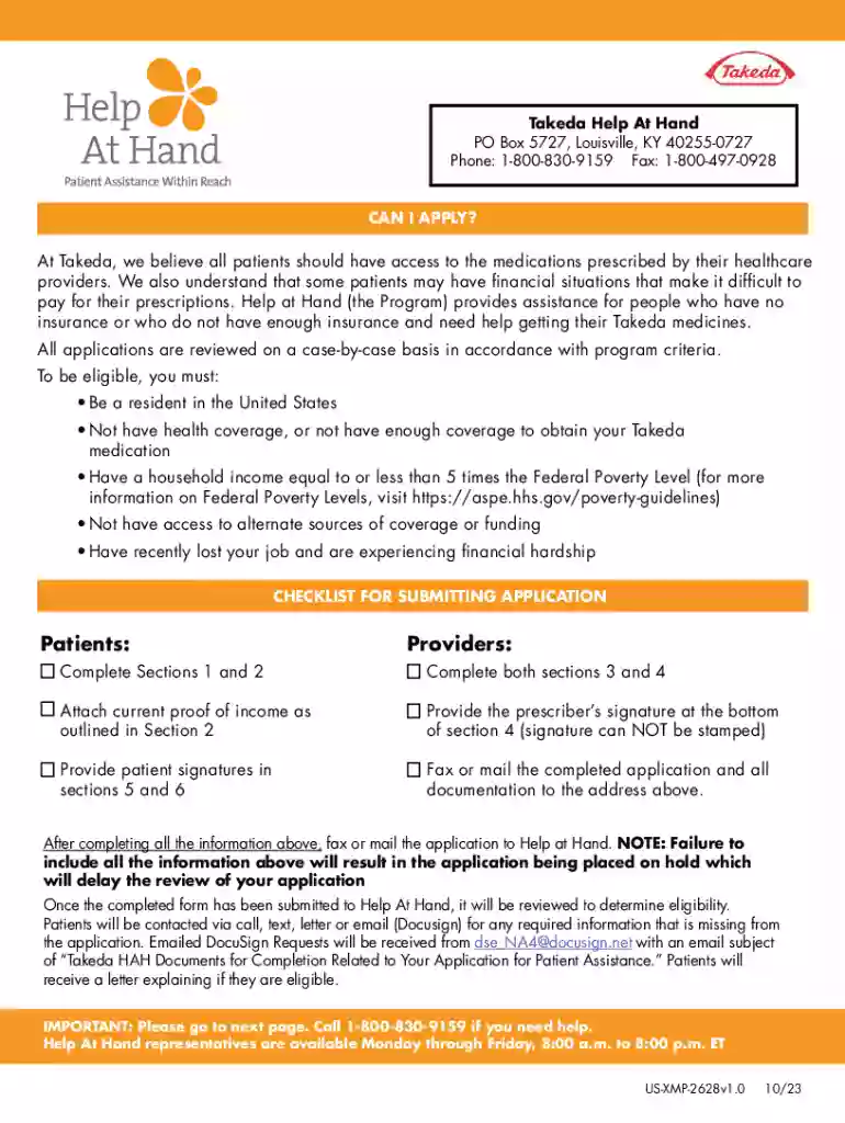 takeda help hand application pdf Preview on Page 1