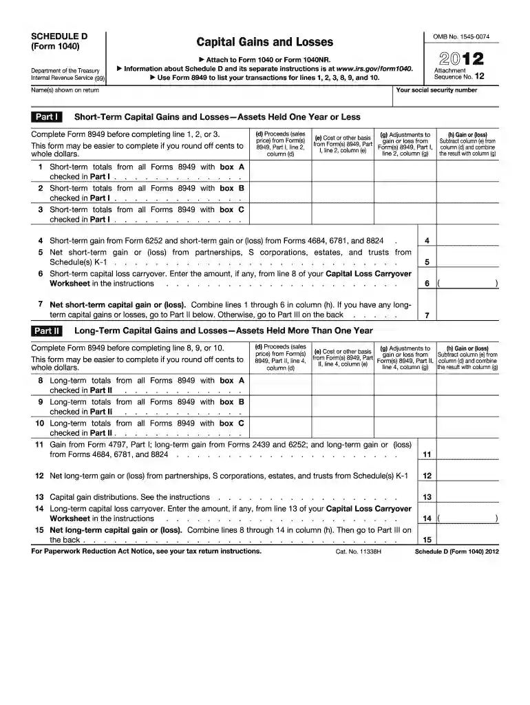 schedule d 2012 Preview on Page 1