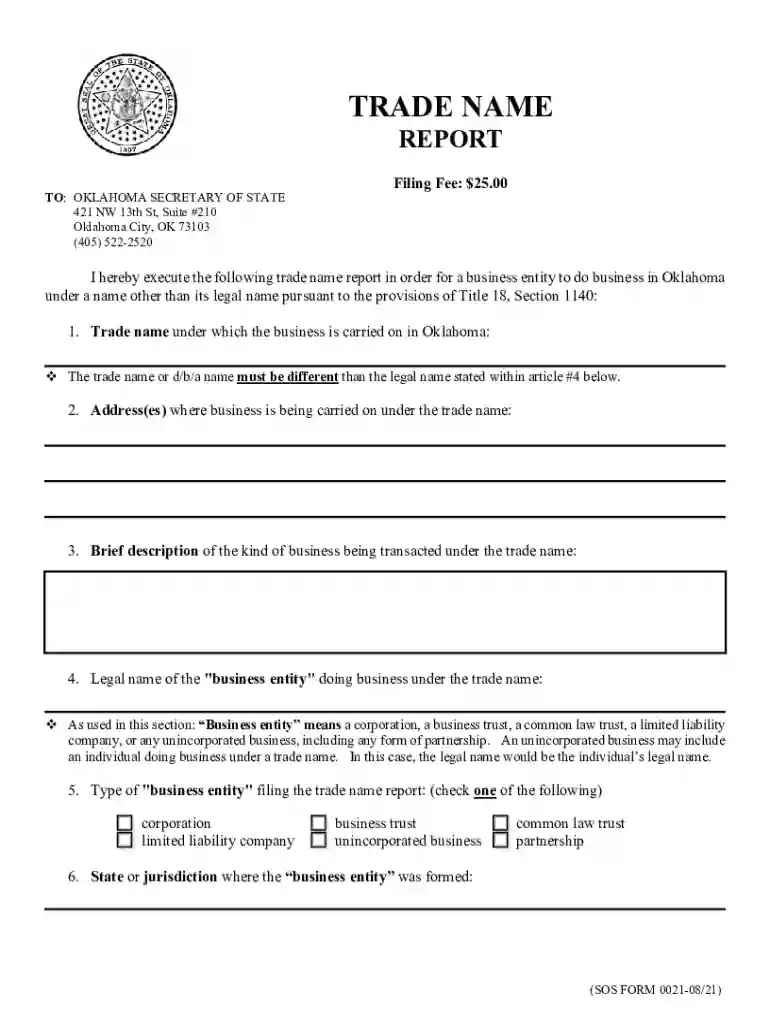 filing a dba in oklahoma Preview on Page 1