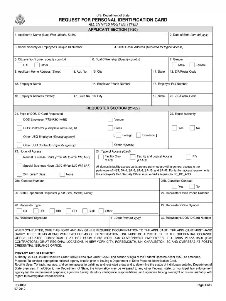 address change request Preview on Page 1