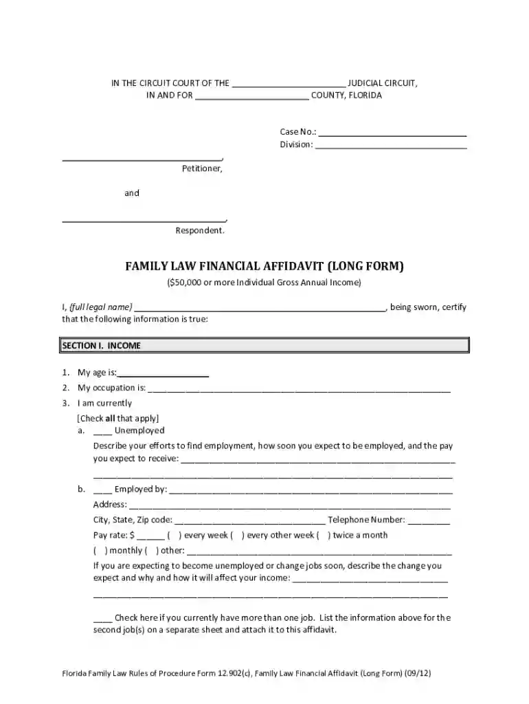 2012 fl form Preview on Page 1