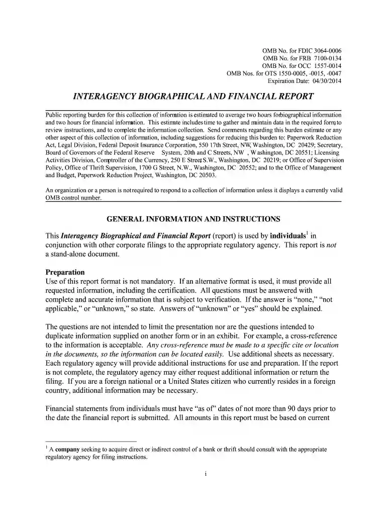 biographical report Preview on Page 1