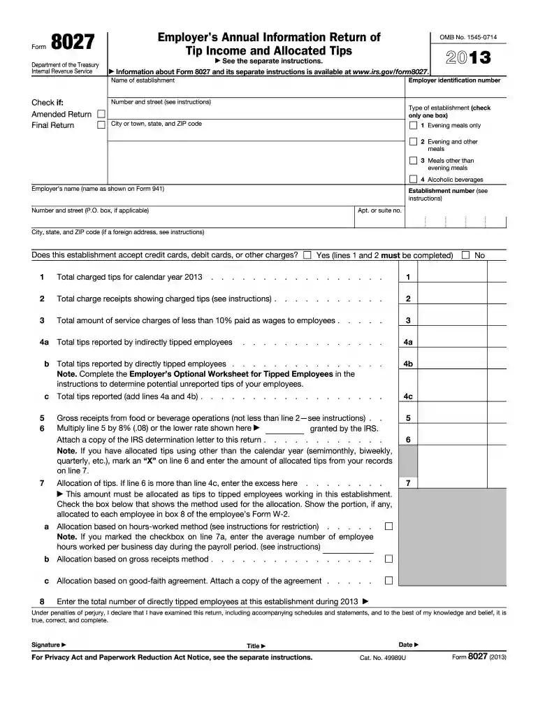 2013 information return Preview on Page 1