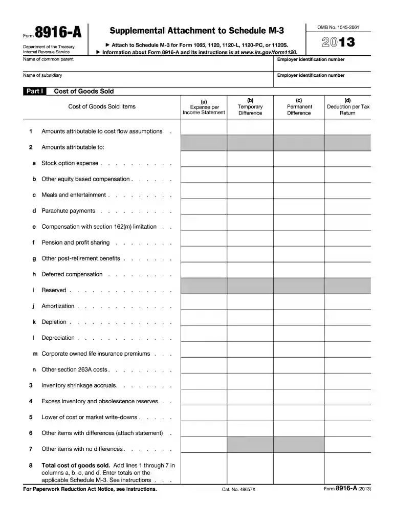 2013 form 8916 a Preview on Page 1