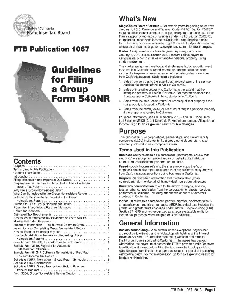 2013 ca 1067a form Preview on Page 1