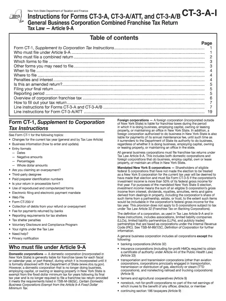 fill in ny form ct 3 2013 Preview on Page 1